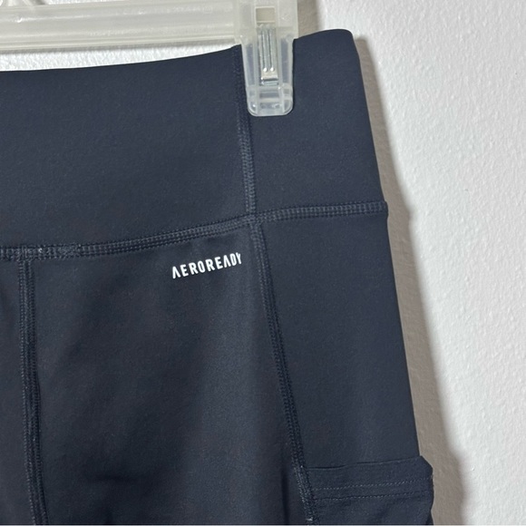 Adidas Women Black‎ Aeroready Athletic Leggings Pants size S - Picture 5 of 8